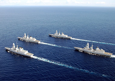 4 Horizon frigates in La Spezia, May 2009